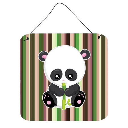 Carolines Treasures Bamboo Flute Panda Wall or Door Hanging Prints BB6803DS66